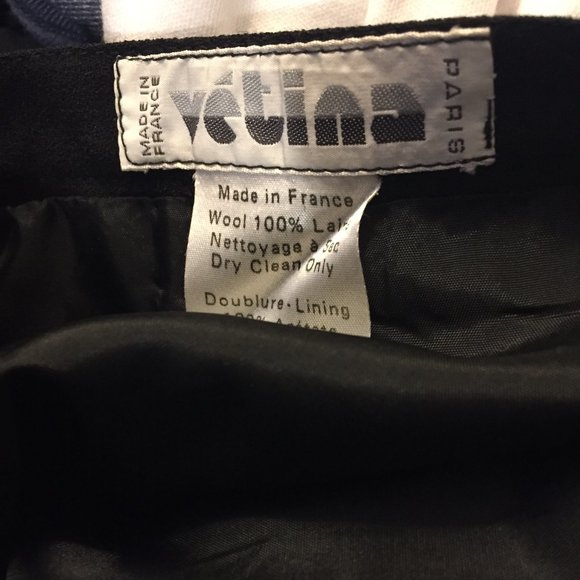VINTAGE VETINA PARIS MIDI SKIRTS SIZE 32 - Picture 8 of 12